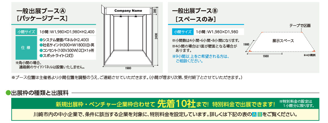 出展申込について